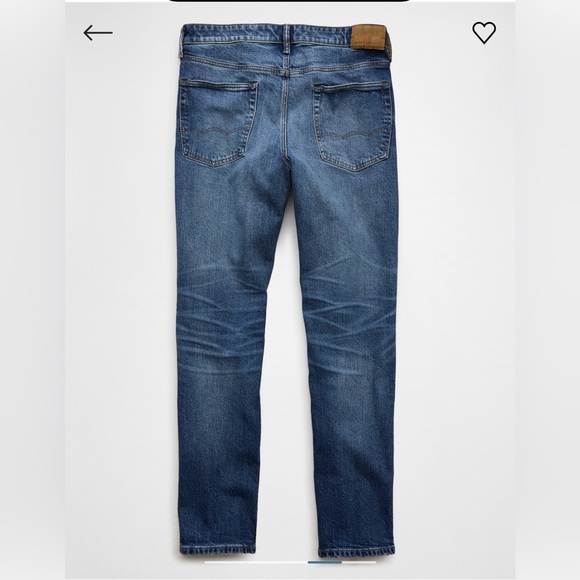 AE AirFlex+ Slim Straight Jean Authentic Dark Indigo Like New Condition - Picture 4 of 12